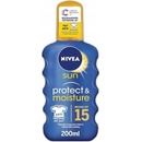 Přípravky na opalování Nivea Sun Protect & Moisture spray na opalování SPF15 200 ml