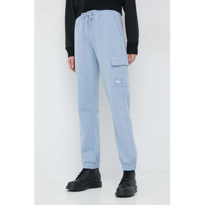 Calvin Klein jeans dámske bavlnené tepláky jednofarebné