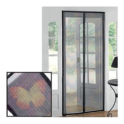 TES Magnetická sieť na dvere proti hmyzu 218x96cm vzor motýľ