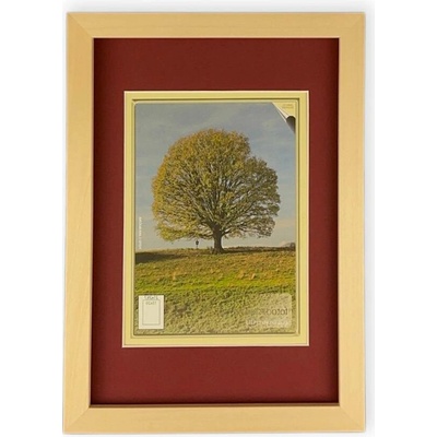 Pasparta Cihlově Červená Rozměr: 13 x 18 cm, Vnitřní výřez pasparty (Velikost obrázku): 9 x 13 cm