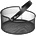 Horecano HOME-Кошничка с дръжка Ø25.5xh12cm MATT BLACK (KM122A) (0185165)