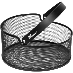 Horecano HOME-Кошничка с дръжка Ø25.5xh12cm MATT BLACK (KM122A) (0185165)