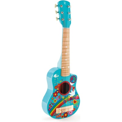 Hape Дървен музикален инструмент Hape - Китара, Flower Power (H0600)