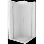 Mexen Velar Duo плъзгаща се душ кабина 90 x 90 см, матова, четкан никел - 871-090-090-32-97 (871-090-090-32-97)