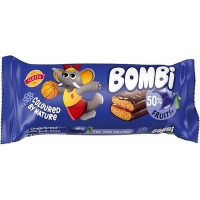 Sedita Bombi Perník s ovocno-slivkovou náplňou v kakaovej poleve 50 g