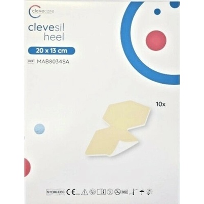 Zhende Medical Co., Ltd. clevesil heel 20 x 13 cm, pěnový obvaz se silikonovým rozhraním