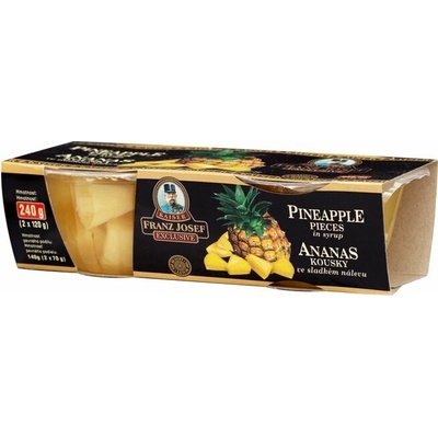 Kaiser Franz Josef Exclusive Ananás kúsky v mierne sladkom náleve 2 x 120 g