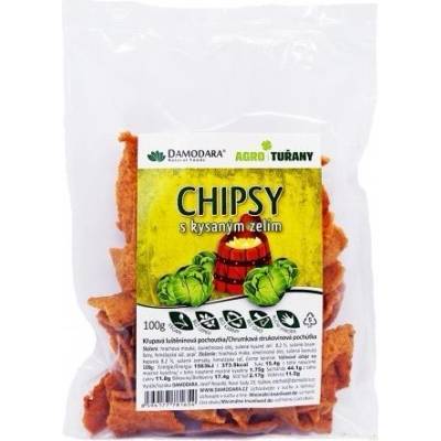 Damodara Chipsy hrachové s kyslou kapustou 100 g