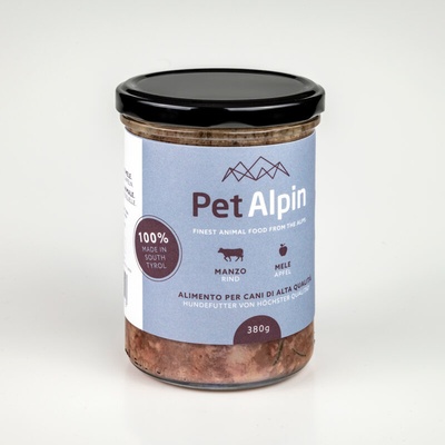 Pet Alpin hovädzie s jablkami 380 g