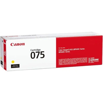 Canon Оригинална тонер касета Canon CRG-075, MF664/667, 1300 страници/5%, Yellow (3020101677)