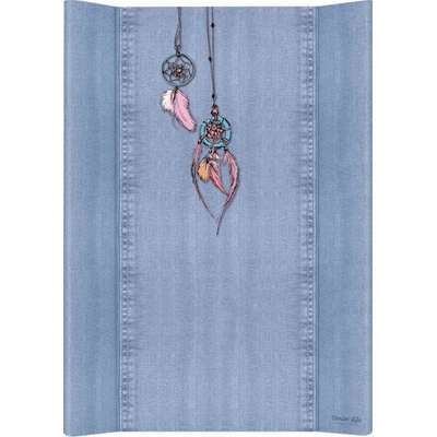 Ceba Baby Podložka 2-hranná Denim Style Dream Catcher modrá měkká 70 x 50