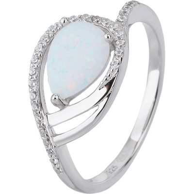 Bealio stříbrný prsten bílý 03 07972 01