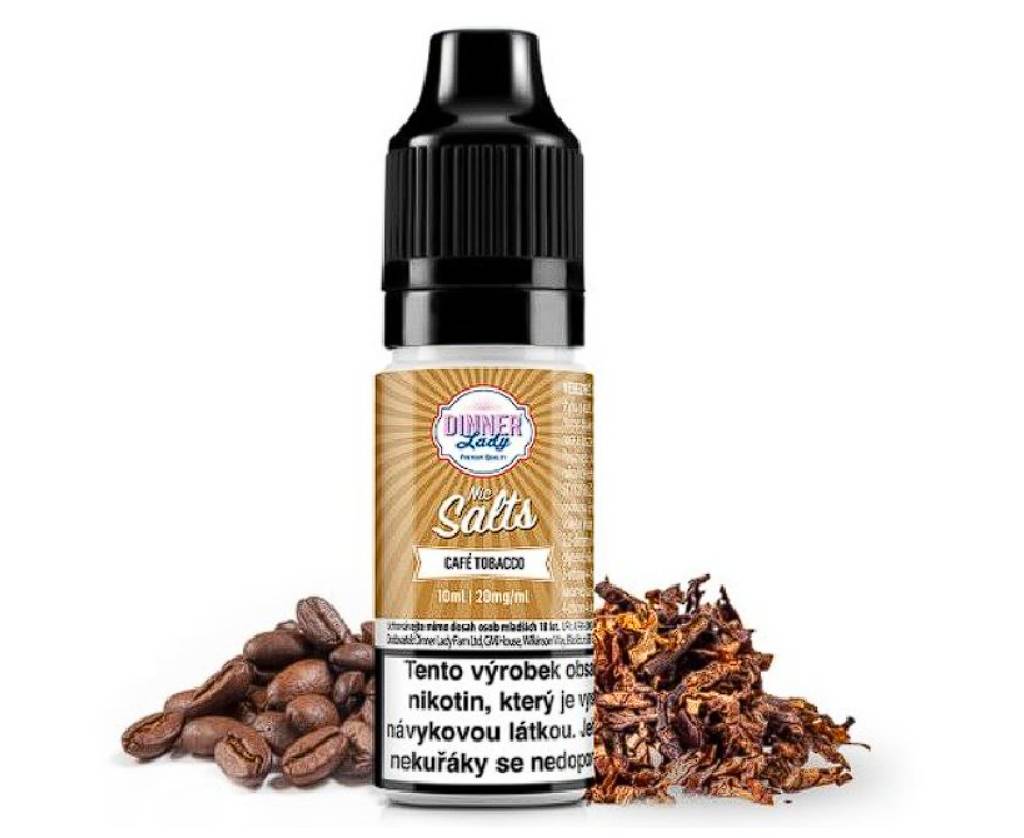 Dinner Lady Nic. Salts Café Tobacco 10 ml 20 mg od 169 Kč
