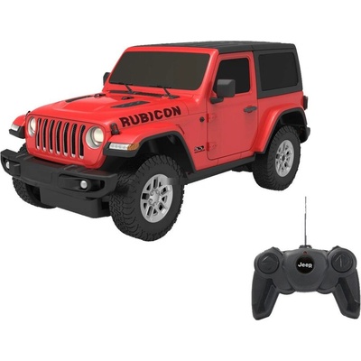 Jamara Toys Jamara Jeep Wrangler JL кола с дистанционно управление, червен/черен, мащаб 1: 24 (405195)