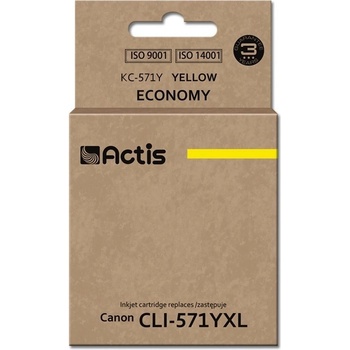 Compatible KC-571Y ink (replacement for Canon CLI-571Y; Standard; 12 ml; yellow) (KC-571Y)
