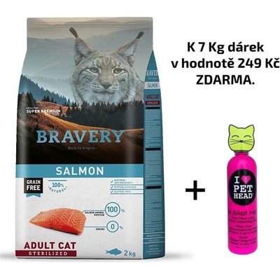 Bravery Cat STERELIZED salmon 7 kg