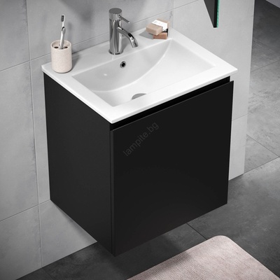 Bath Deluxe Шкаф за баня с умивалник kenwood 51 см черен (bt0105)
