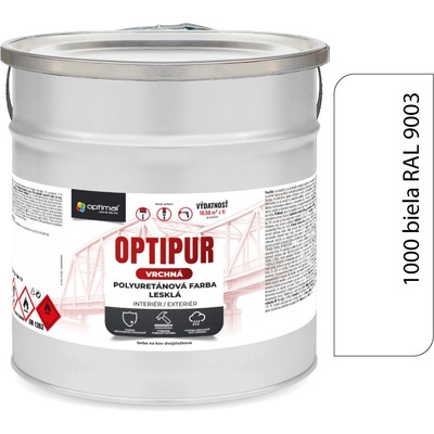 Optimal U2081 OPTIPUR Vrchná polyuretánová farba lesklá 1000 2l RAL 9003