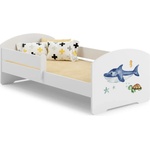 Kobi Детско легло Luk с парапет и различни мотиви (140 х 70 см, shark)