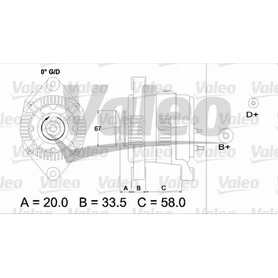 VALEO Alternátor VA 437207