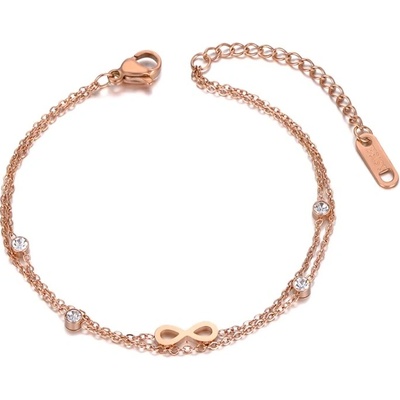 Victoria Filippi Stainless Steel ocelový Denisa chirurgická ocel zirkon nekonečno NRB20011/52 Zlatá