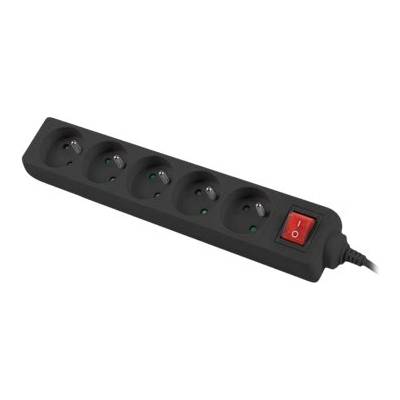Lanberg черен разклонител 3 м (ps1-05e-0300-bk) (ps1-05e-0300-bk)