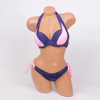 Image 1 of Стилен бански в тъмносиньо и розово - чашка В