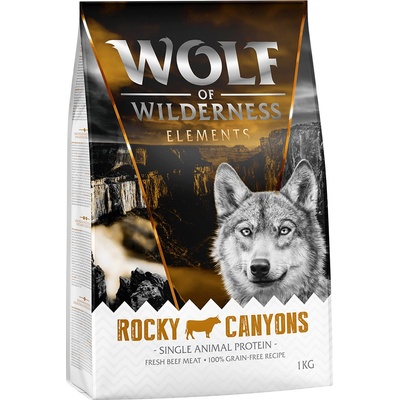Wolf of Wilderness Sensitive "Rocky Canyons“ hovädzie 1 kg