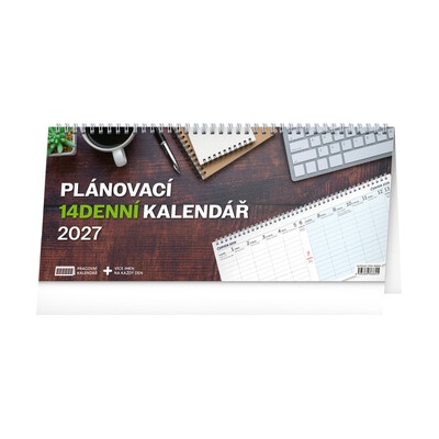 NOTIQUE Stolový Pracovný 14-dňový, 33 x 14,5 cm 2027
