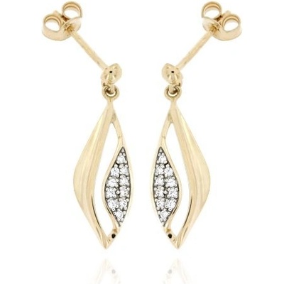 Zlatnictví U Kostela zlaté náušnice se zirkony 307970528