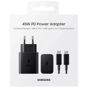 Samsung Fast Charger зарядно 45W Black 1.8м кабел (EP-T4511)