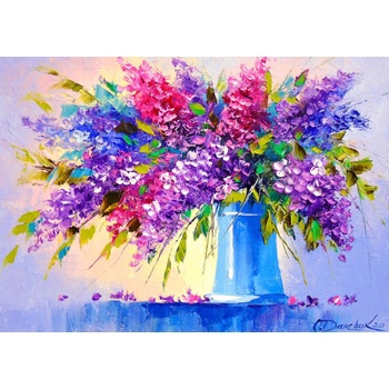 Image 1 of Enjoy - Puzzle Bouquet of Lilacs in a Vase 1000 - 1 000 piese