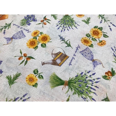 Dekorační látka Levandule PROVENCE šíře 140 cm