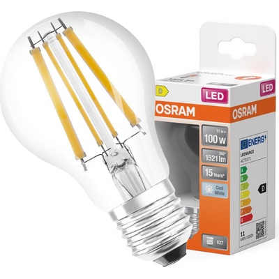Osram LED žiarovka E27 A60 11W 100W 1521lm 4000K Neutrálne 300° vlákno STAR