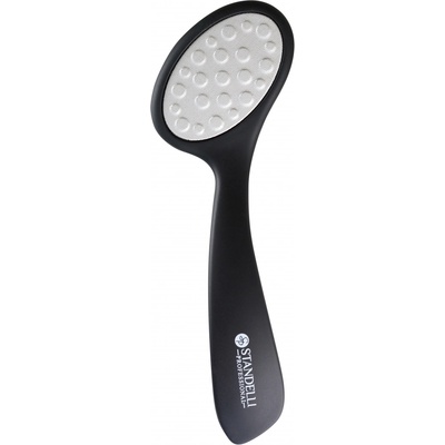 Standelli professional Masážní škrabka na paty oboustranná černá 20 cm