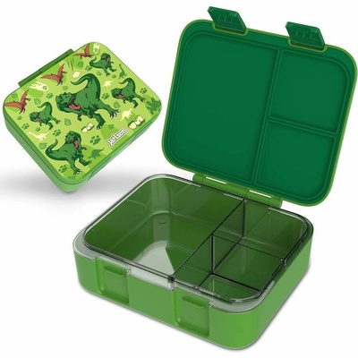 Jarlson Mili box na desiatu Dinosaurus zelený V2