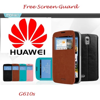 Image 1 of Huawei Ascend G610s Window Mofi Wallet Калъф + Протектор