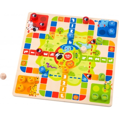 Tooky Toys Hra 2-v-1: Človeče Nehnevaj Sa Hady a Rebríky