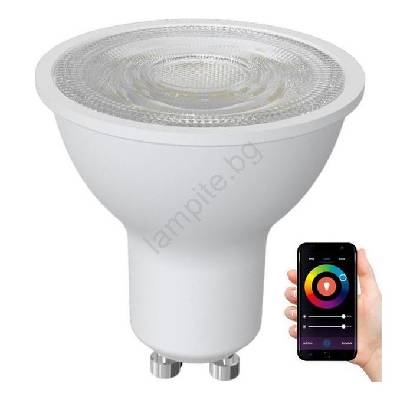 LED RGBW димируема крушка GU10/4, 5W/230V 2700-6500K Wi-Fi Tuya (ND4080)