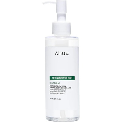 Anua Heartleaf Pore Control Cleansing Oil MILD - Хидрофилен почистващ масло за чувствителна кожа 200мл