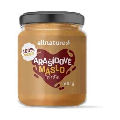 Allnature Arašídové máslo jemné 500 g