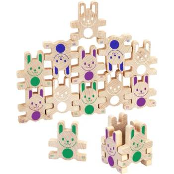 Jeujura Дървена моторна игра Lapi'ramid