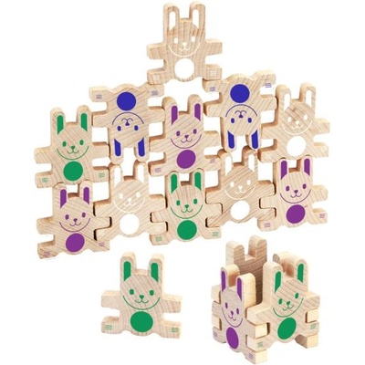 Jeujura Дървена моторна игра Lapi'ramid