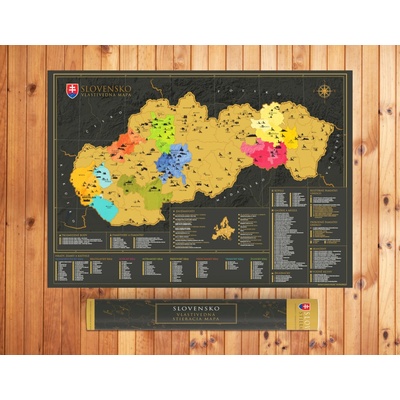 68travel Stieracia Mapa Slovenska - Vlastivedná