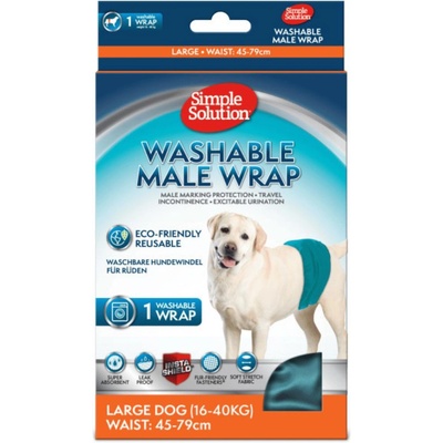 Simple Solution Large - Многократен памперс за мъжки кучета, 45-89 см