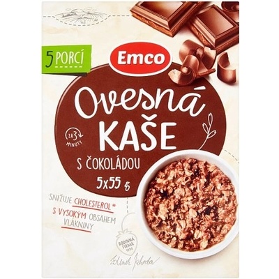 Emco Ovesná kaše s čokoládou 5 x 55 g – Zboží Mobilmania