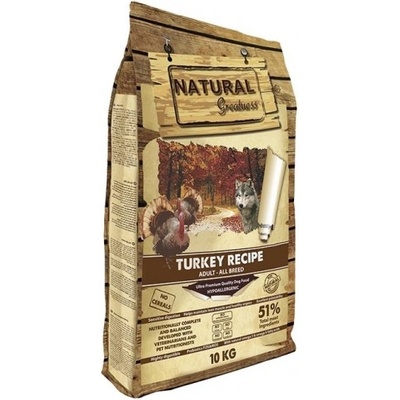 Natural Greatness Turkey Sensitive Digestion - рецепта с пуйка, за чувствителни кучета от всички породи - 10 кг ASK53PA10