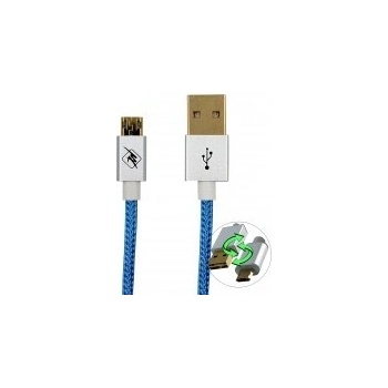 InHouse MKF-REV12BL USB-Micro USB, propojovací, 1,2m, modrý