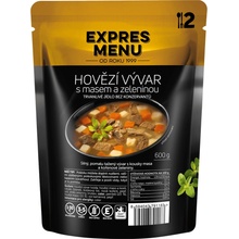 EXPRES MENU Hovädzí vývar s mäsom a zeleninou 600 g