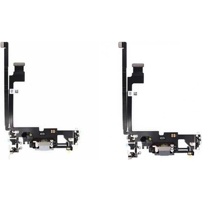 Flex kabel+ Nabíjací konektor+ Mikrofón Apple iPhone 12 Pro Max Black Originál